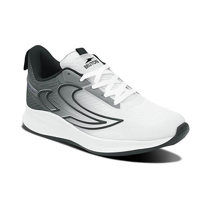 BRUTON EVA Lite Sport Shoes Running Shoes for Men- White - Image 3