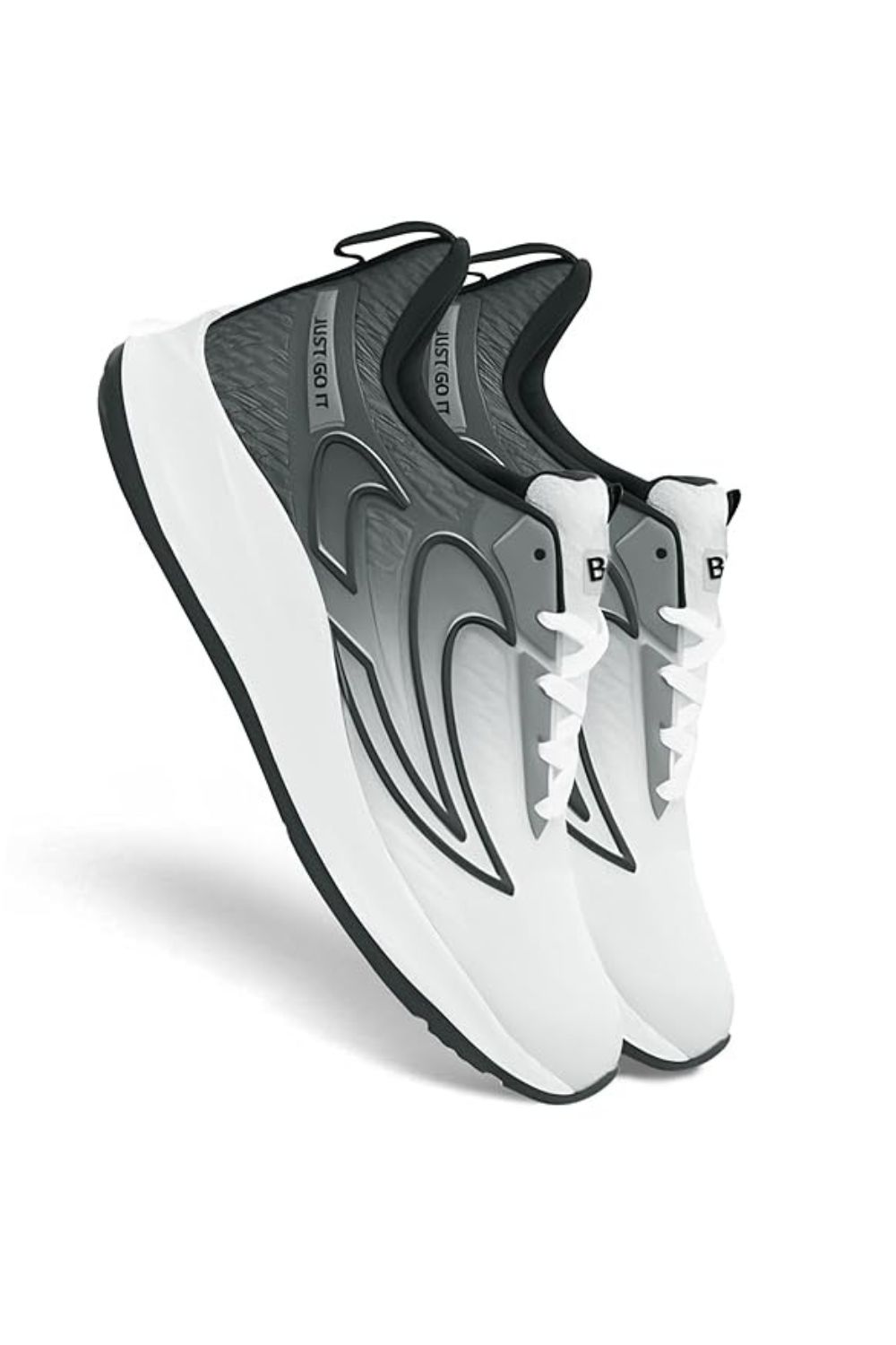 BRUTON EVA Lite Sport Shoes Running Shoes for Men- White